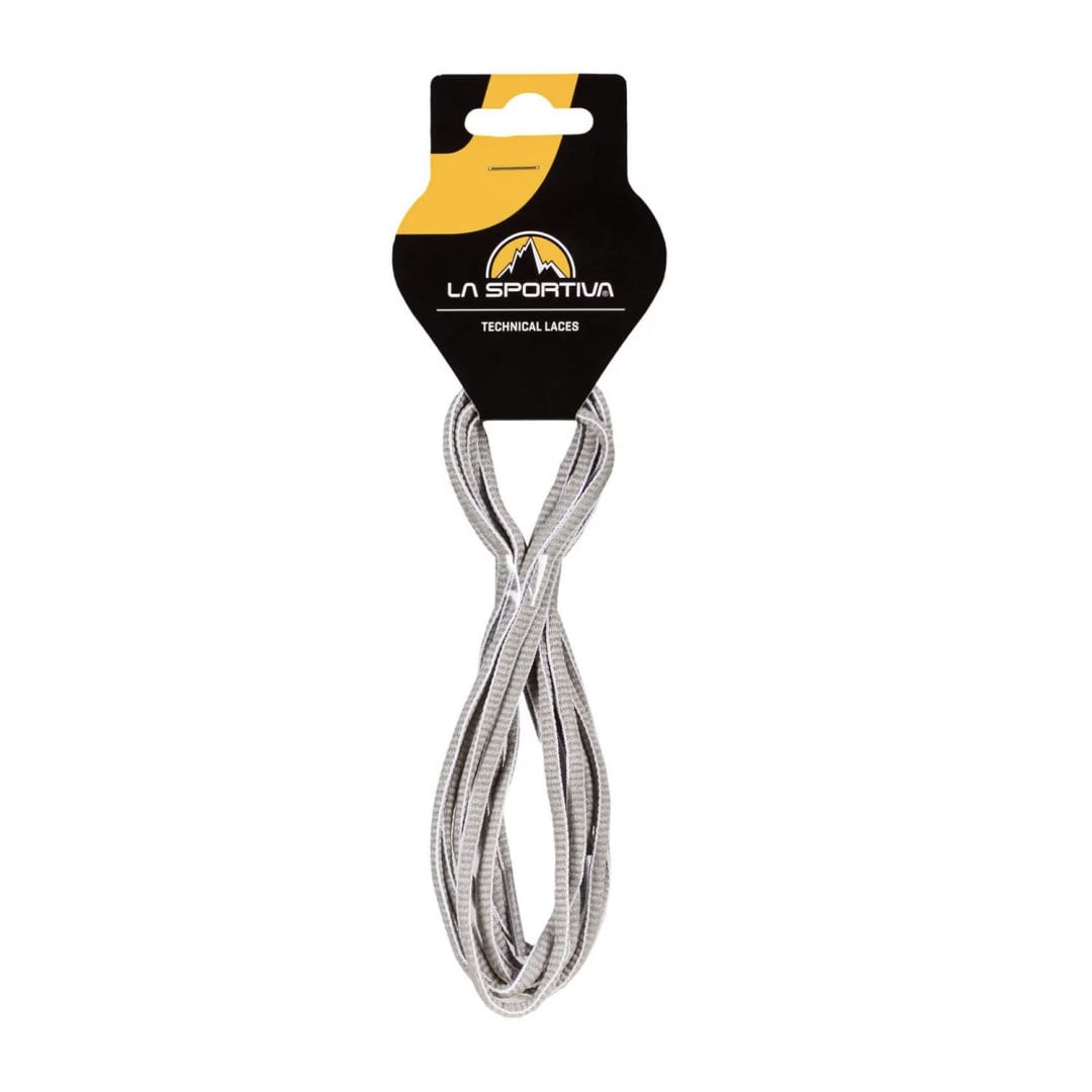 La Sportiva Dağ Ayakkabısı Bağcığı - Beyaz / Açık Gri 132 Cm / 52 Inç