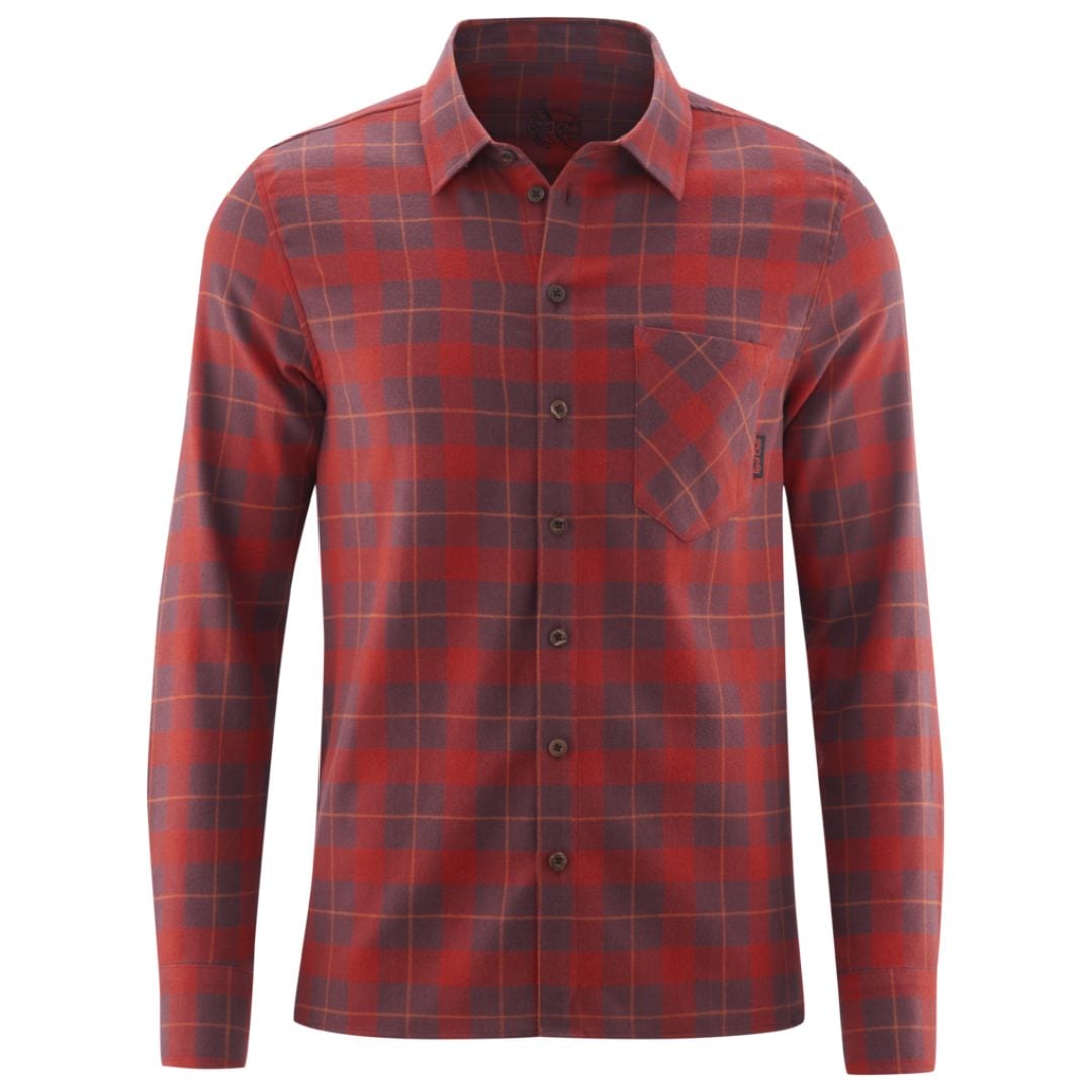 Red Chili Botan Shirt Ii Erkek Flanel Gömlek - Koyu Erik (Dark Plum)