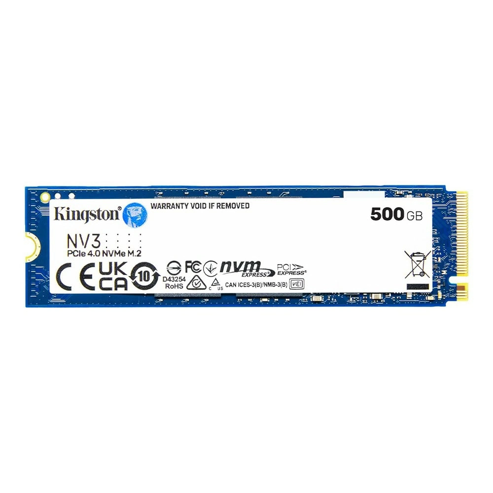 Ssd Kingston Nv3 500Gb Pci 4.0 Nvme Snv3S/500G 5000-3000 Mb/S