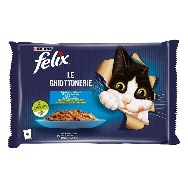 Felix Jel Somonlu Ton Balikli 4 Lü 340G Kedi Ödül Mamaları