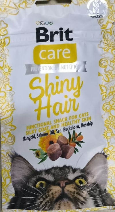 Brit Care Cat Shiny Hair 50G Kedi Ödül Mamaları